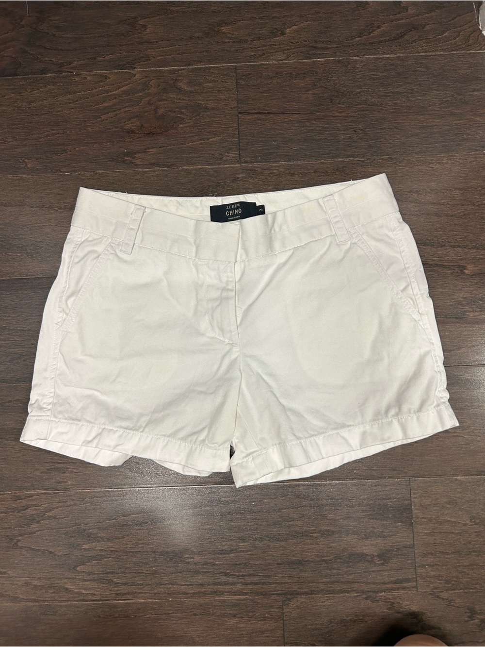 J. Crew White Chino Bermuda Shorts